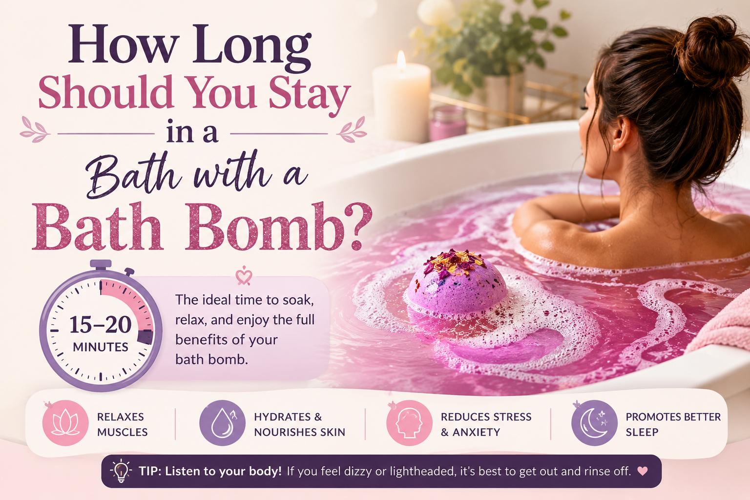 How Long Should You Stay in a Bath with a Bath Bomb