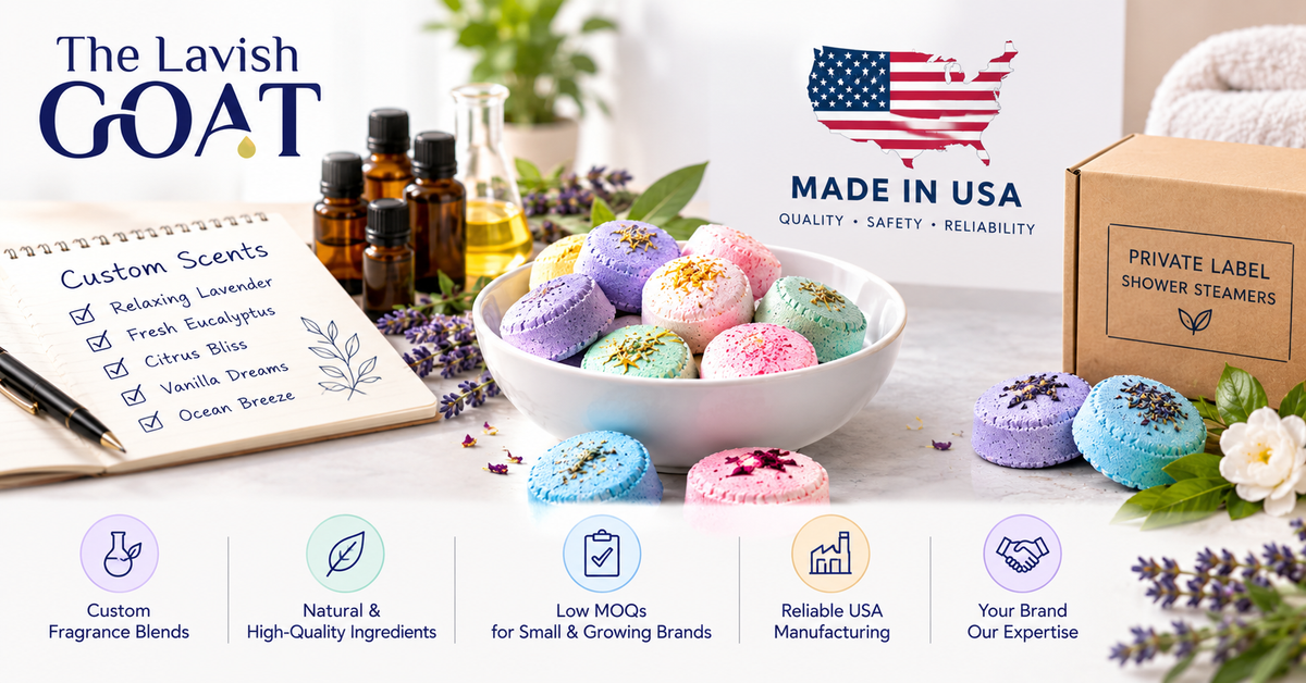 Can You Create Custom Shower Steamer Scents With a USA Manufacturer