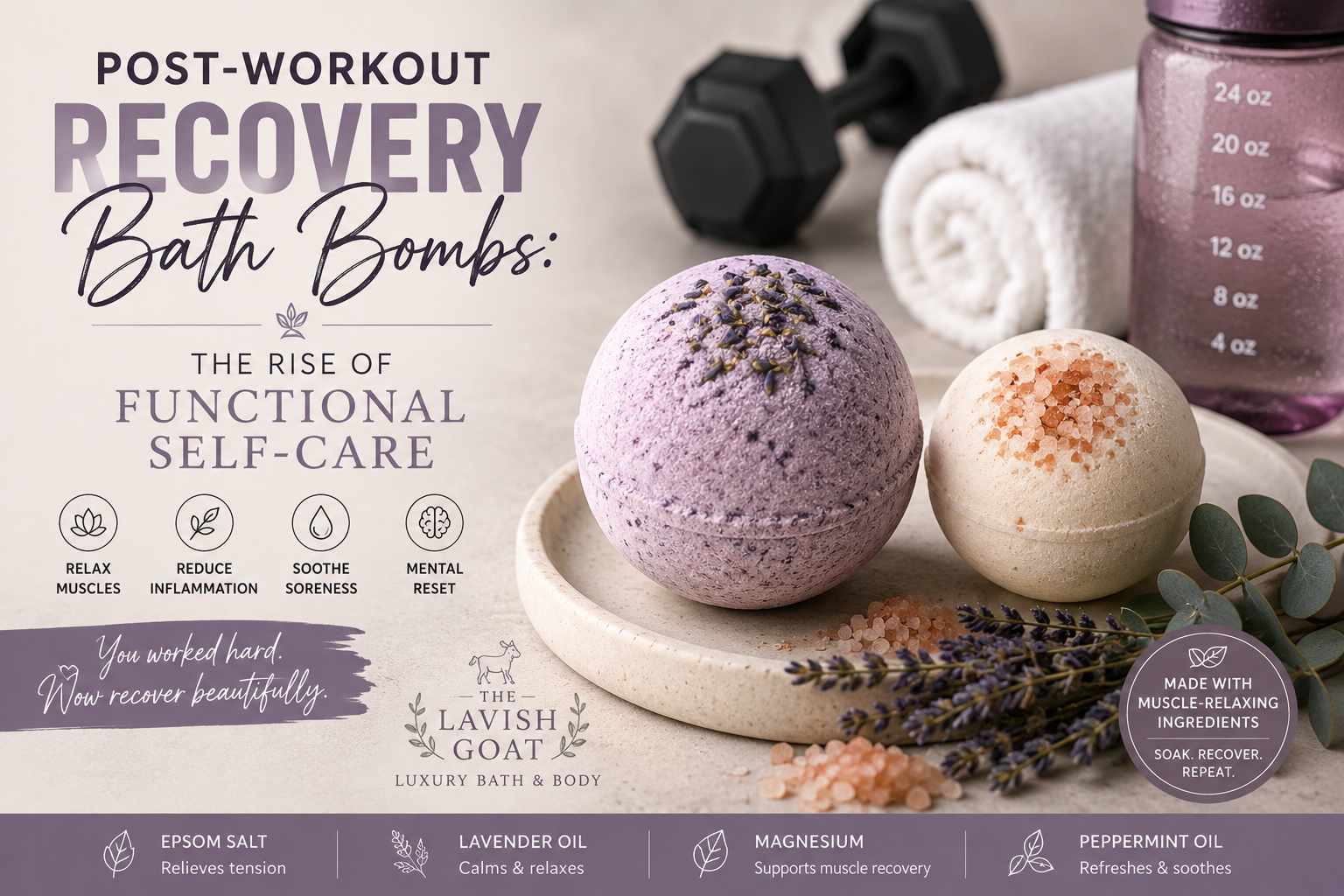 Post-Workout Recovery Bath Bombs: The Rise of Functional Self-Care