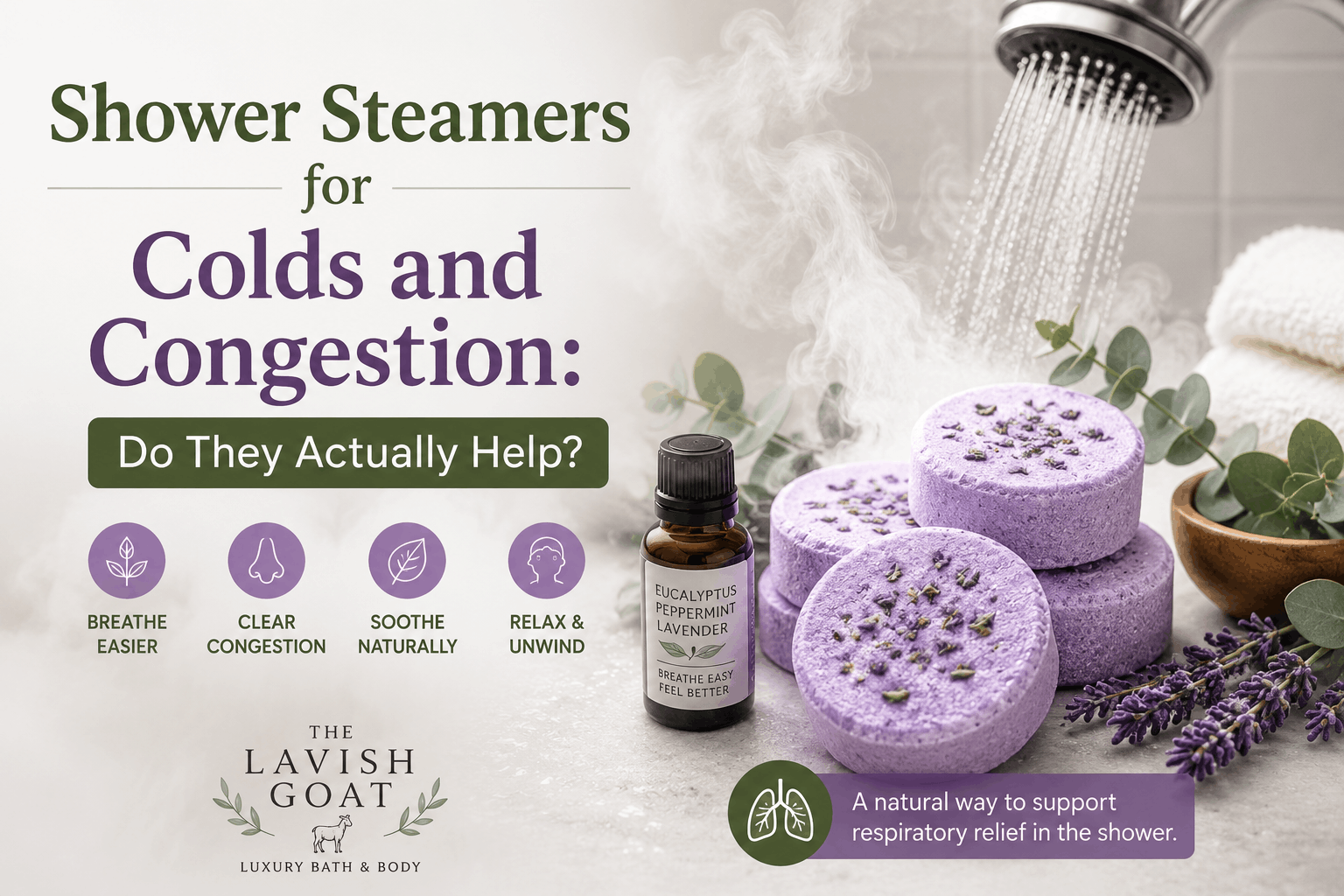Shower Steamers for Colds and Congestion