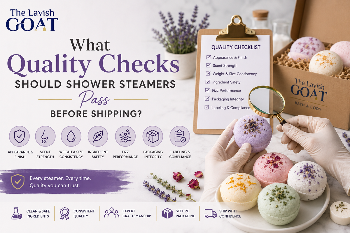 What Quality Checks Should Shower Steamers Pass Before Shipping?