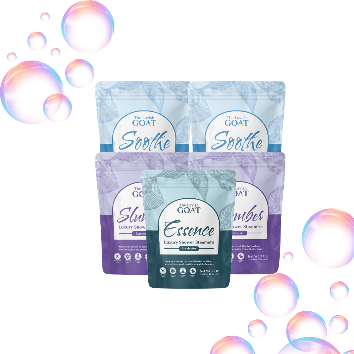 5 Pack Bundle Shower Steamers. Buy more and Save 50%!