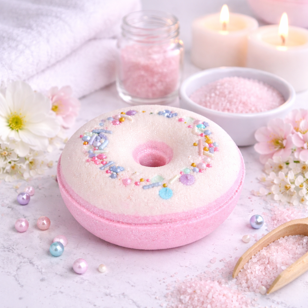 Strawberry Milkshake Donut Bulk Bath Bombs FREE SHIPPING