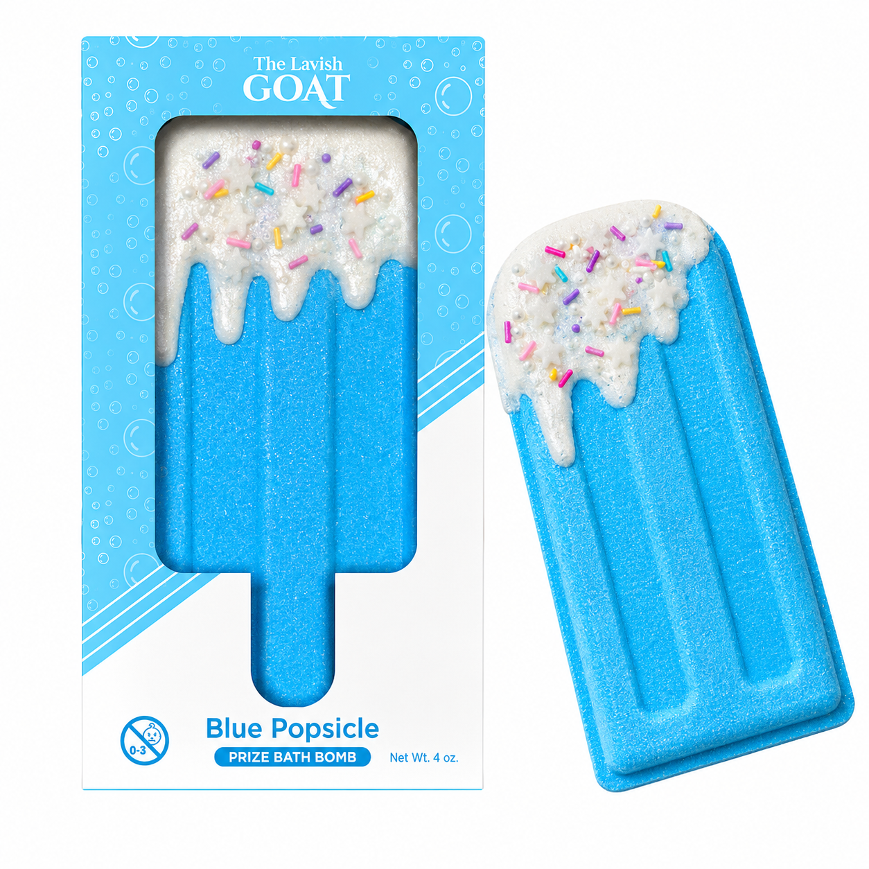 Blue Popsicle Prize Bath Bomb