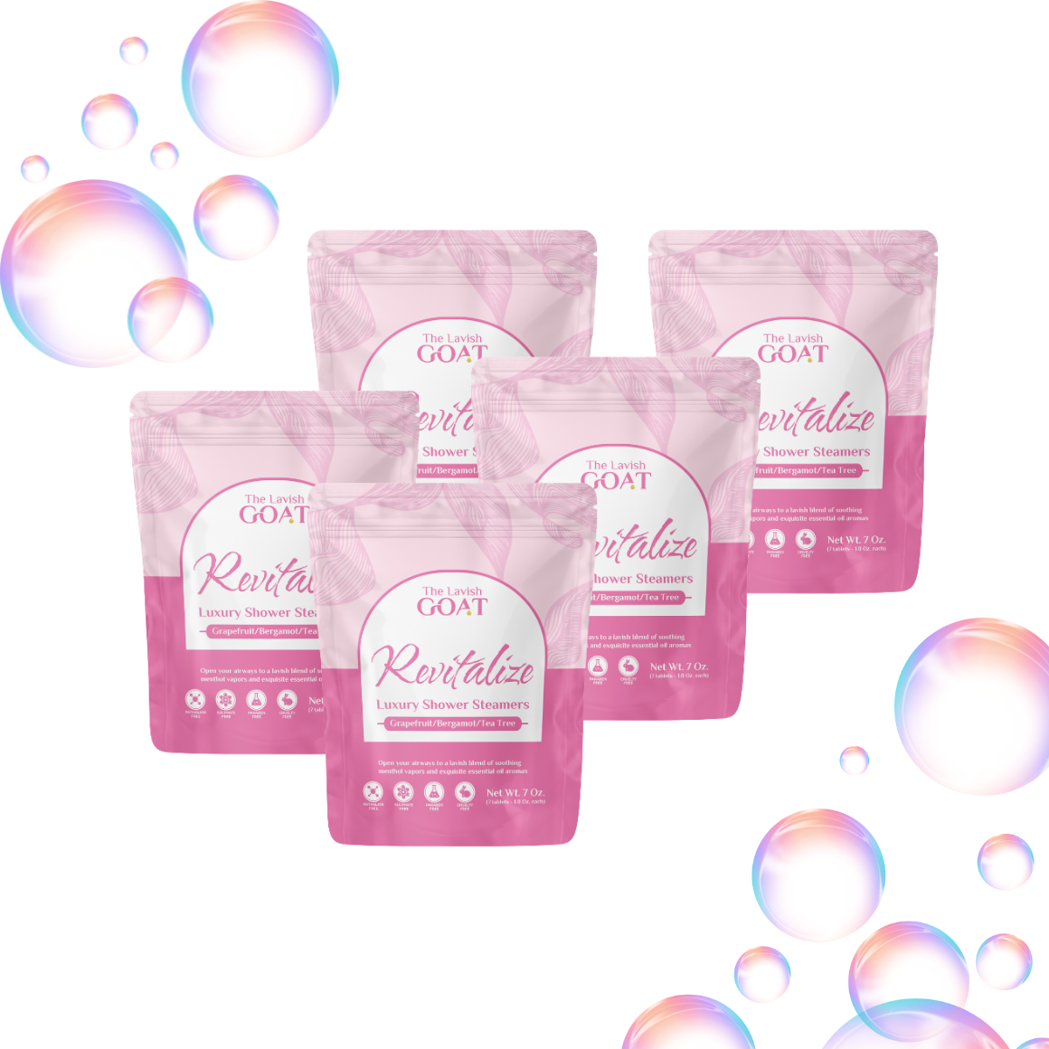 Revitalize (Grapefruit/Bergamot) Shower Steamers