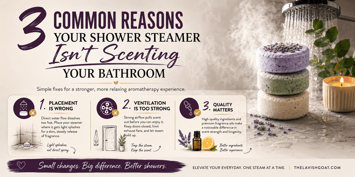 3 Common Reasons Your Shower Steamer Isn't Scenting Your Bathroom