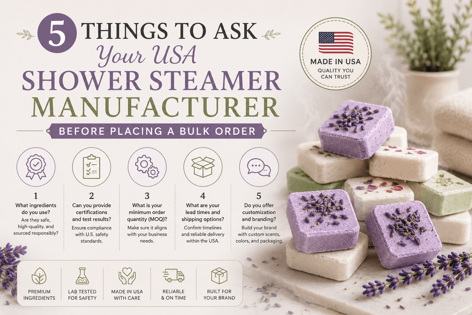 5 Things to Ask Your USA Shower Steamer Manufacturer Before Placing a Bulk Order