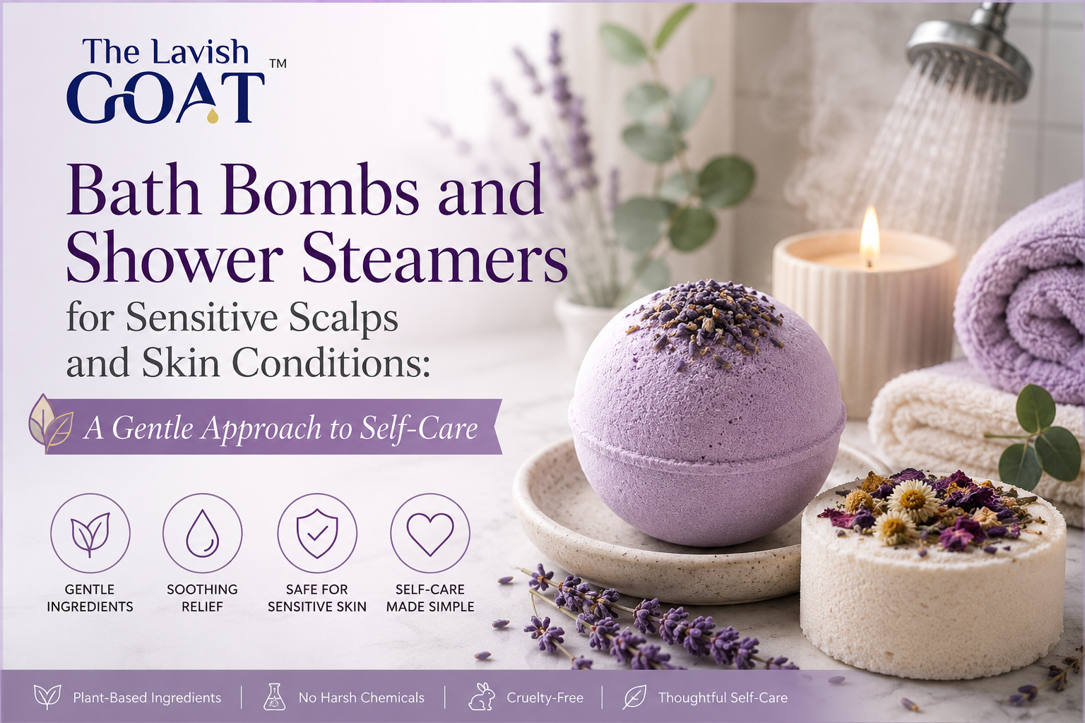 Bath Bombs and Shower Steamers for Sensitive Scalps and Skin Conditions: A Gentle Approach to Self-Care