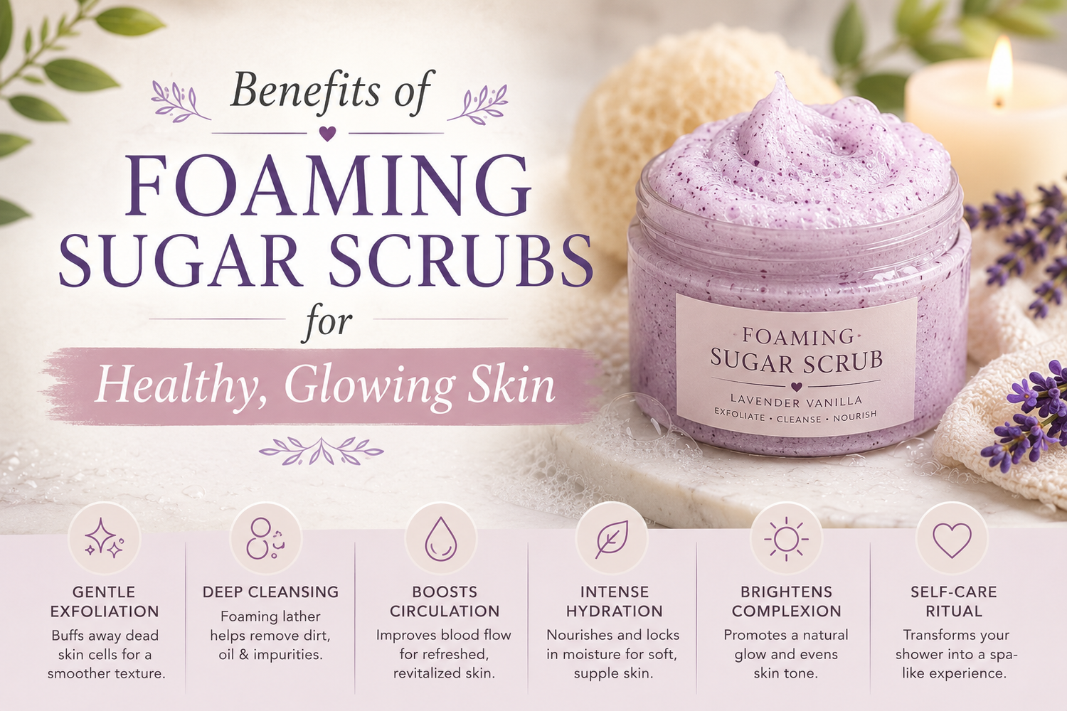 Benefits of Foaming Sugar Scrubs for Healthy