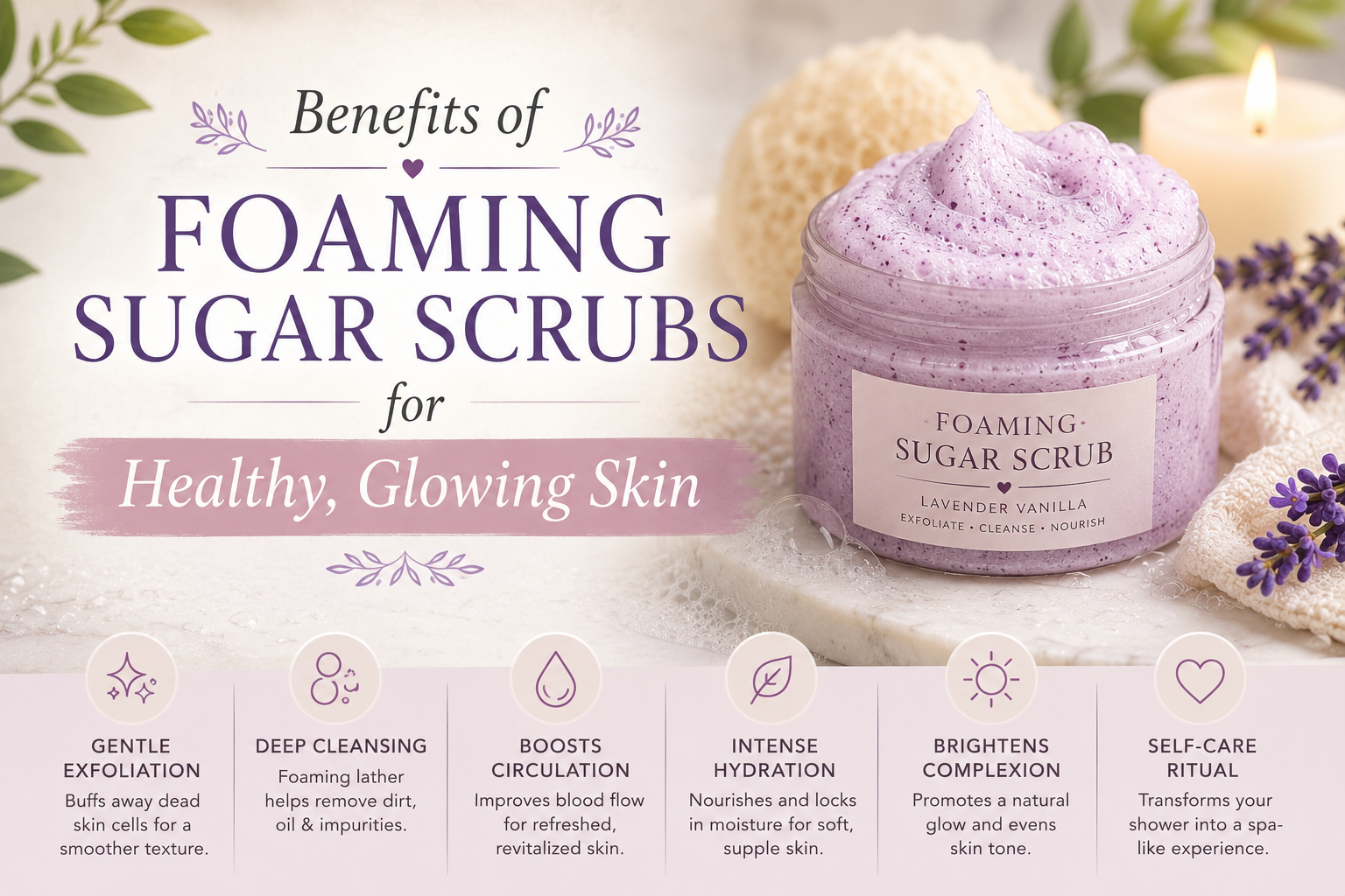 Benefits of Foaming Sugar Scrubs for Healthy