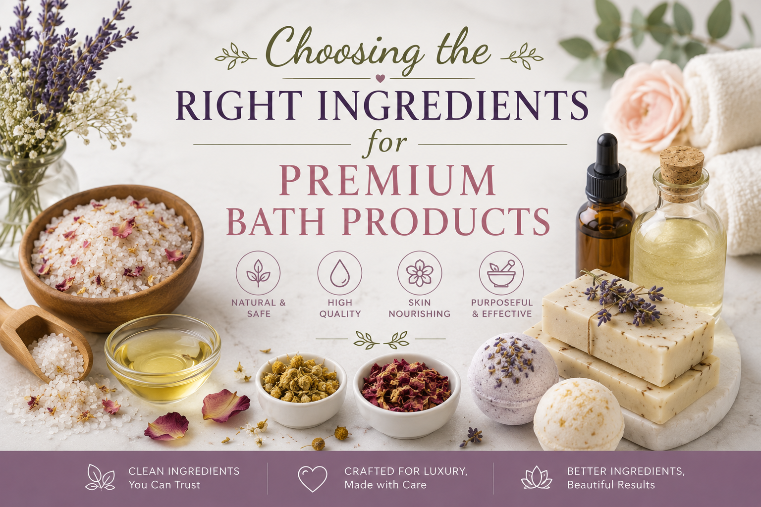 Choosing the Right Ingredients for Premium Bath Products