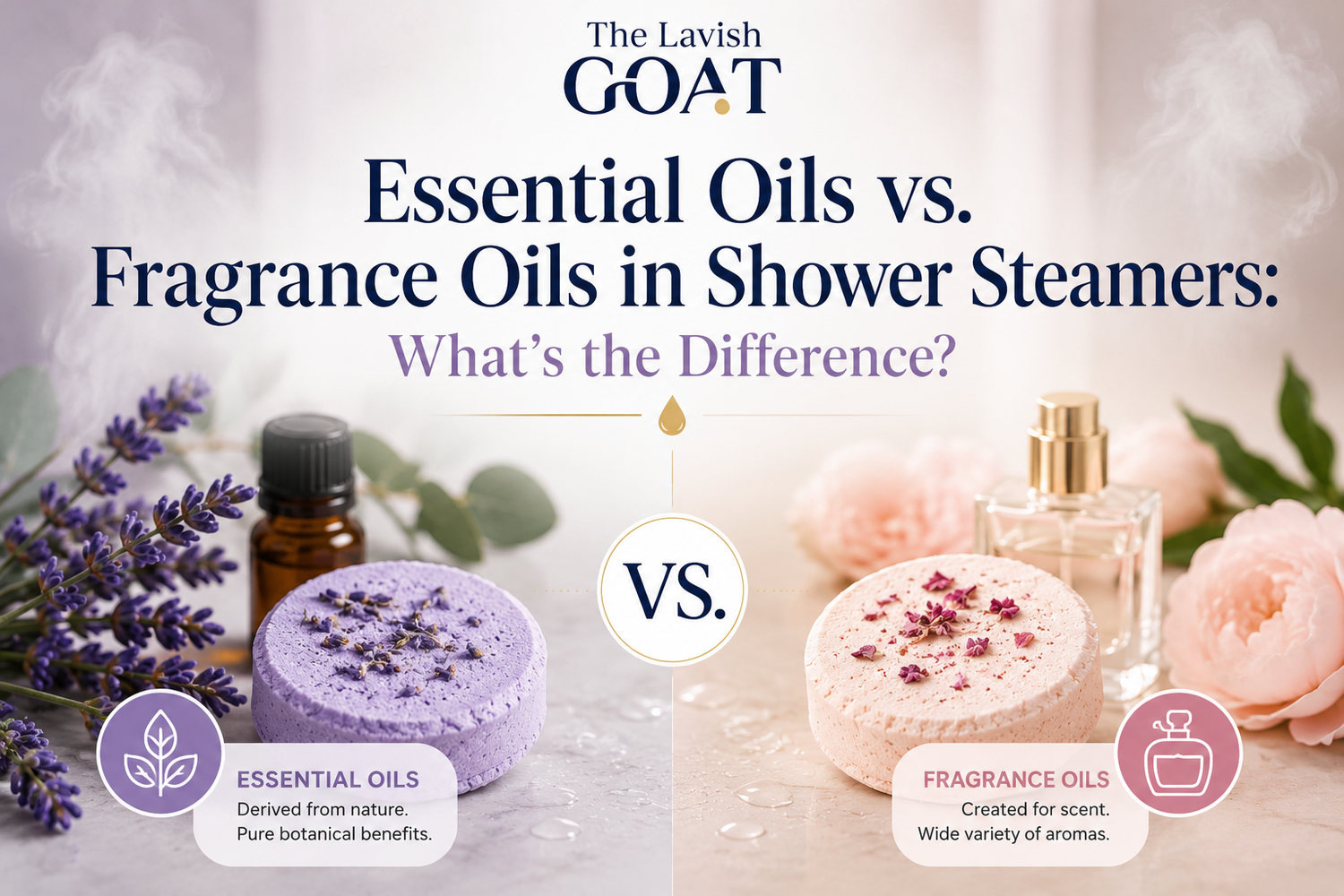 Essential Oils vs. Fragrance Oils in Shower Steamers