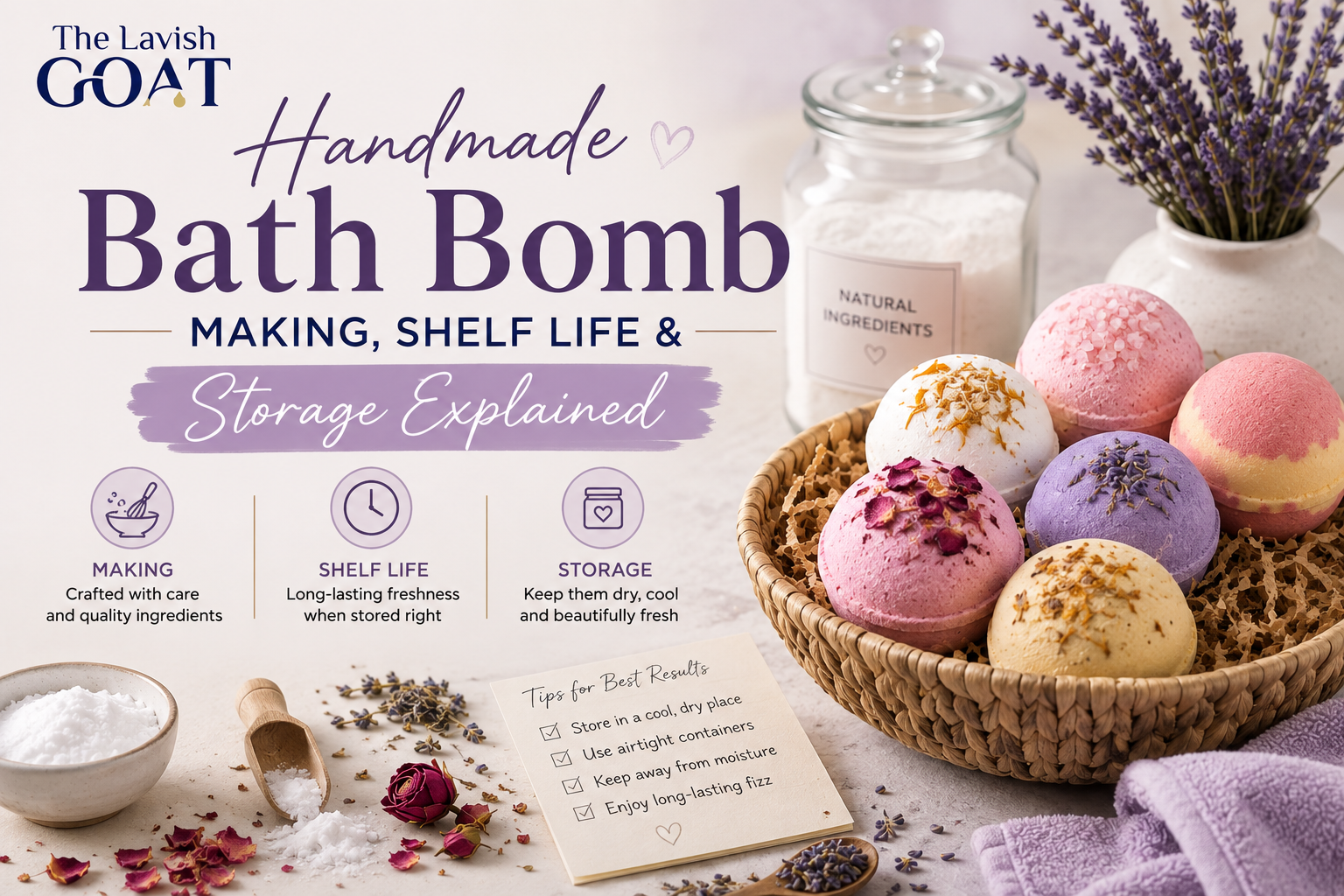 Handmade Bath Bomb Making, Shelf Life & Storage Explained