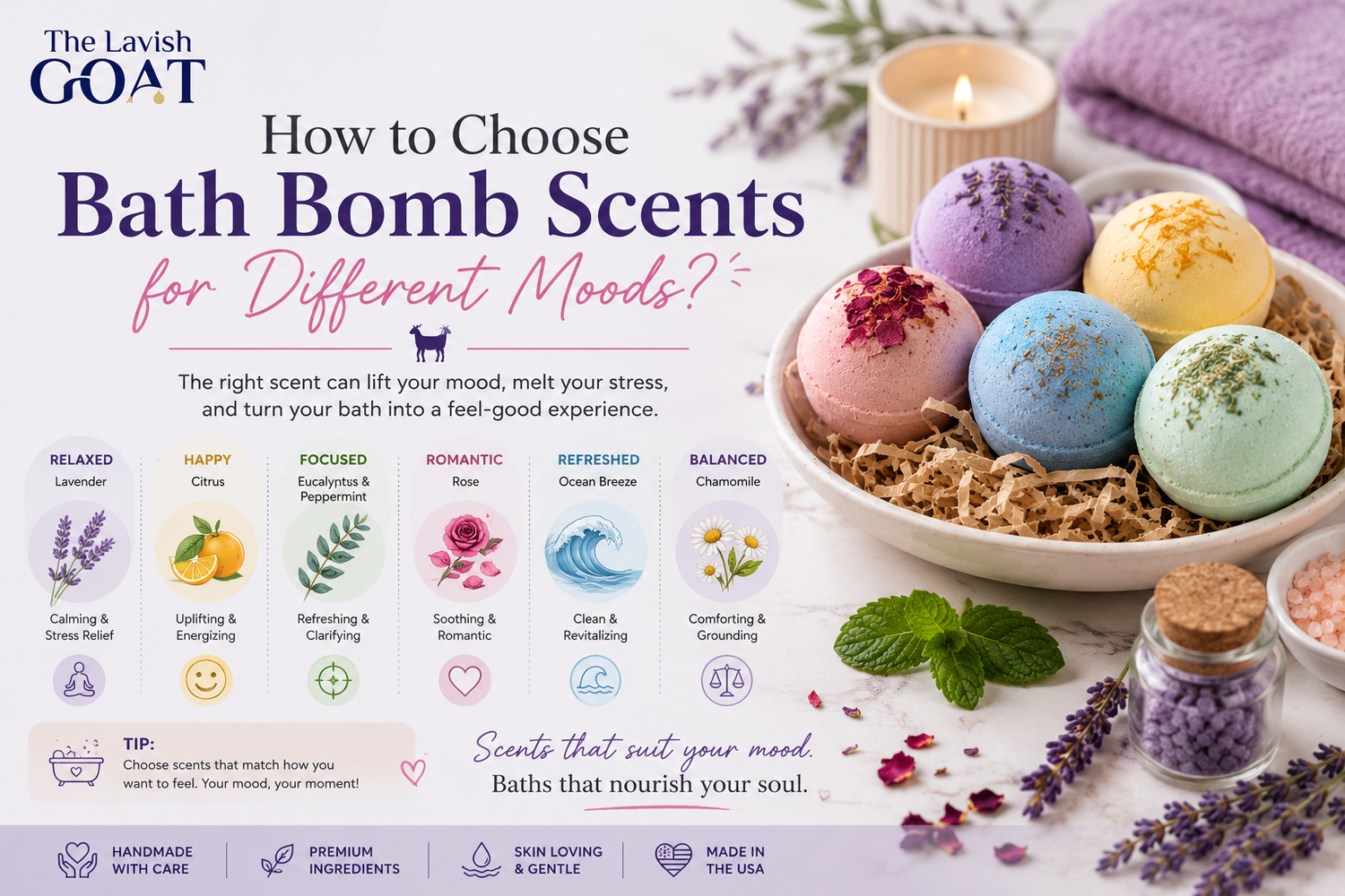 How to Choose Bath Bomb Scents for Different Moods