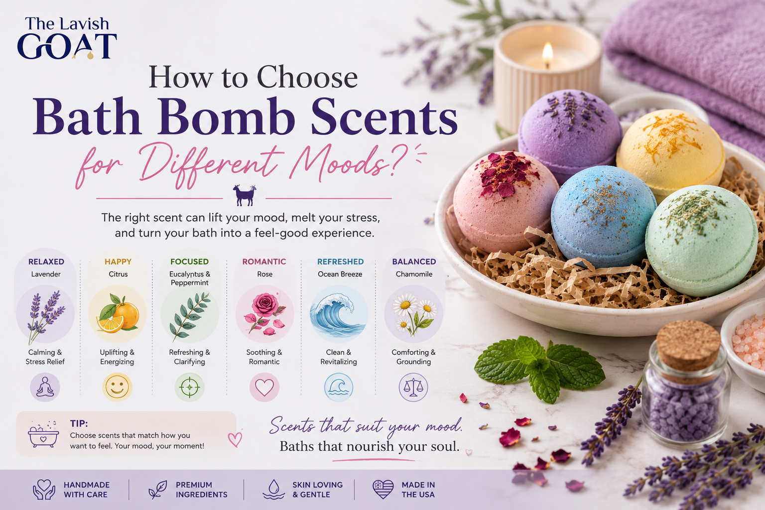How to Choose Bath Bomb Scents for Different Moods