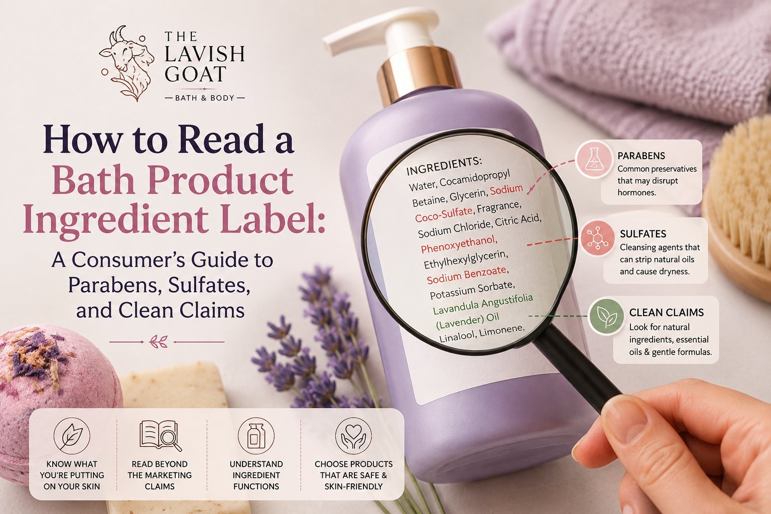 How to Read a Bath Product Ingredient Label