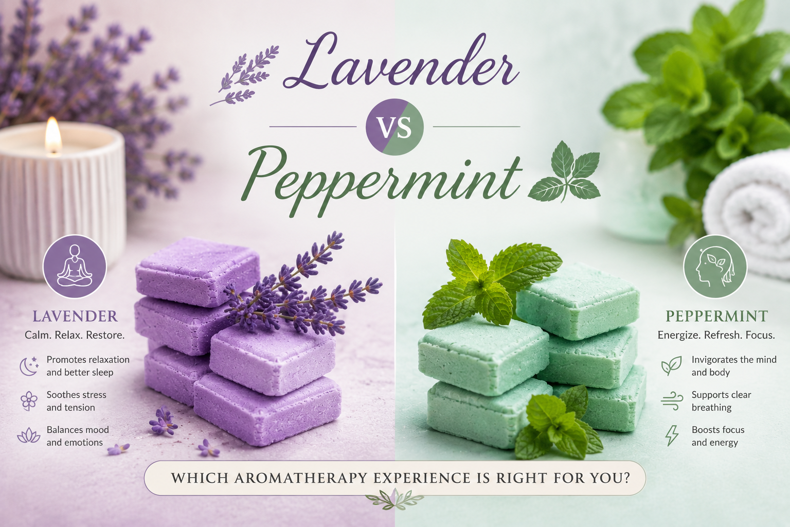 Lavender vs Peppermint: Which Aromatherapy Experience Is Right for You?