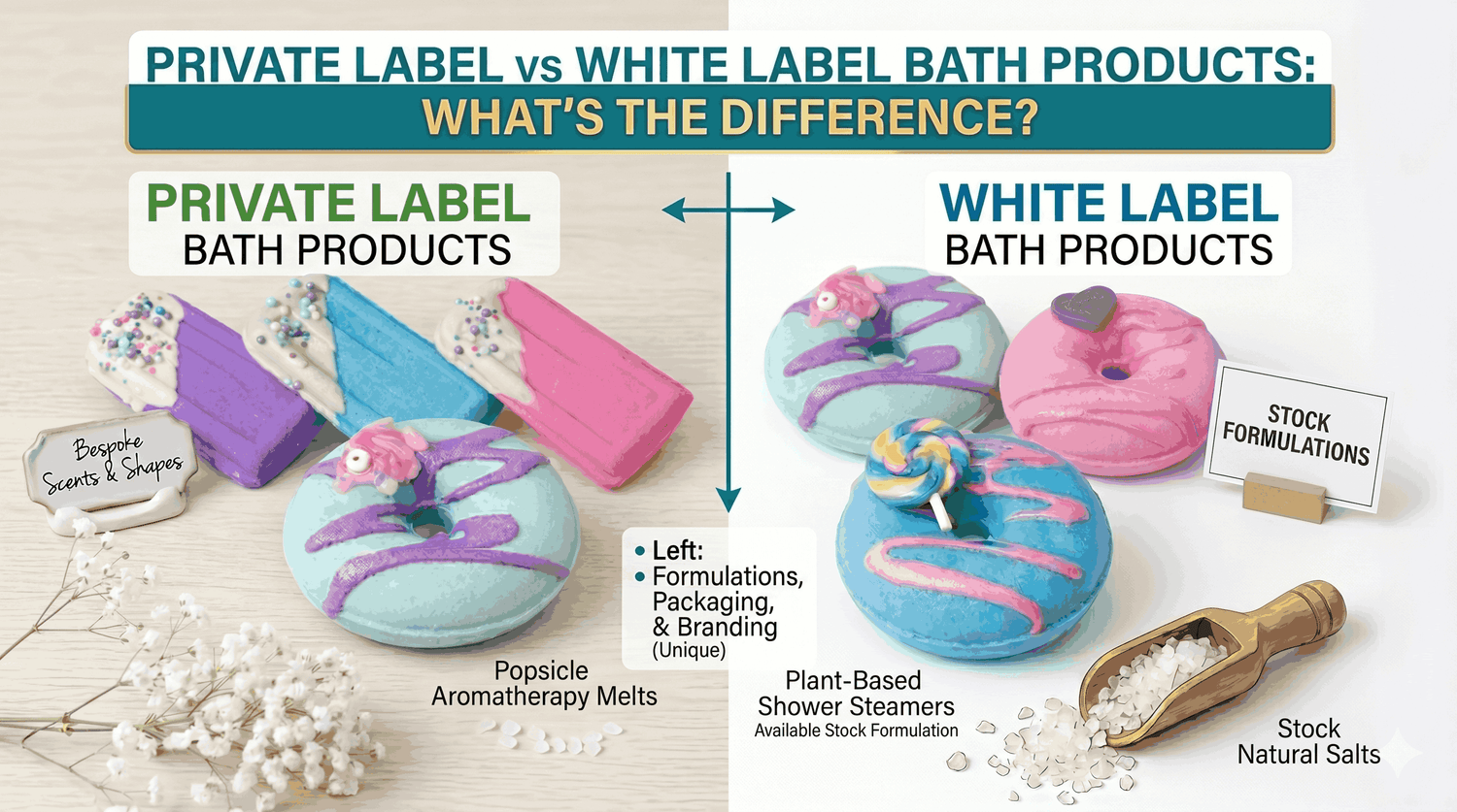 Private Label vs White Label Bath Products