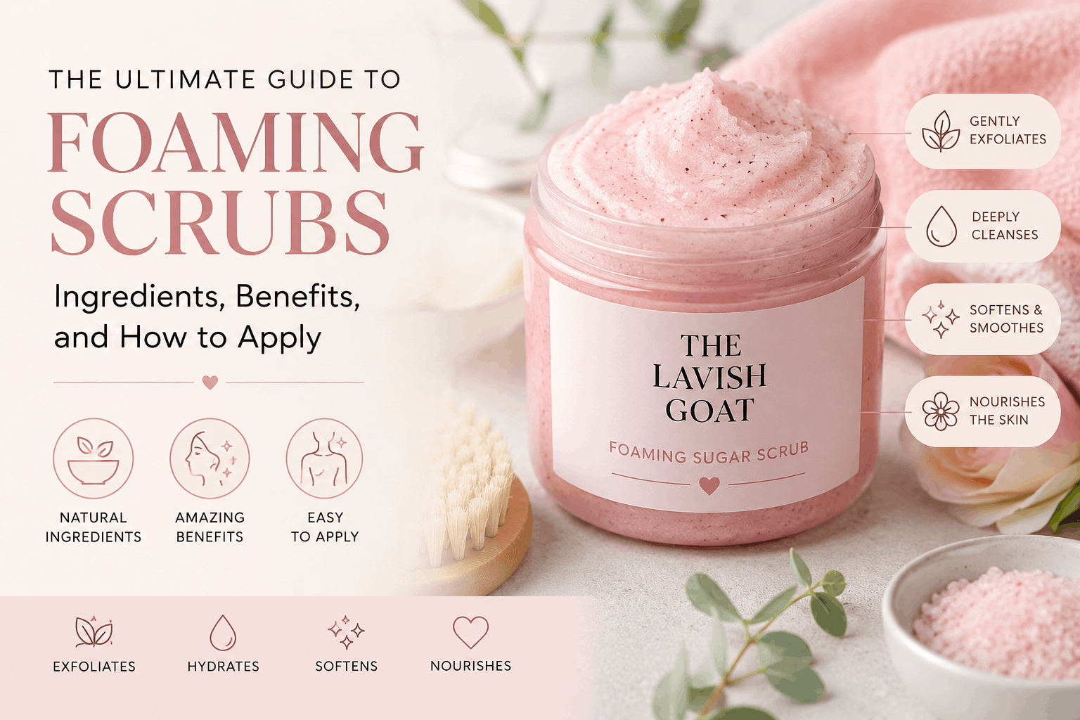 The Ultimate Guide to Foaming Scrubs: Ingredients, Benefits, and How to Apply