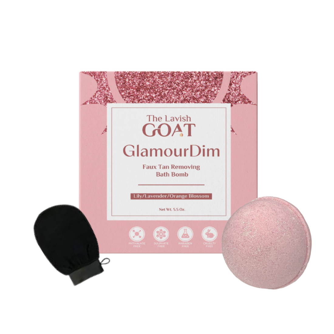 GlamourDim: The Revolutionary Self Tan Removing Bath Bomb by The Lavish Goat