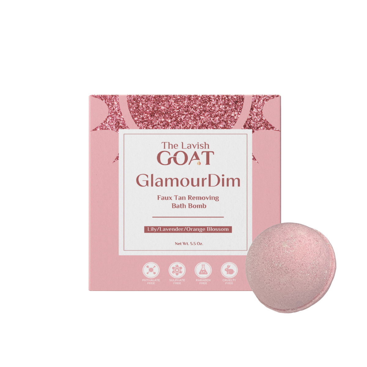 GlamourDim Tan Removing Bath Bomb. A Revolution in Tan Removal