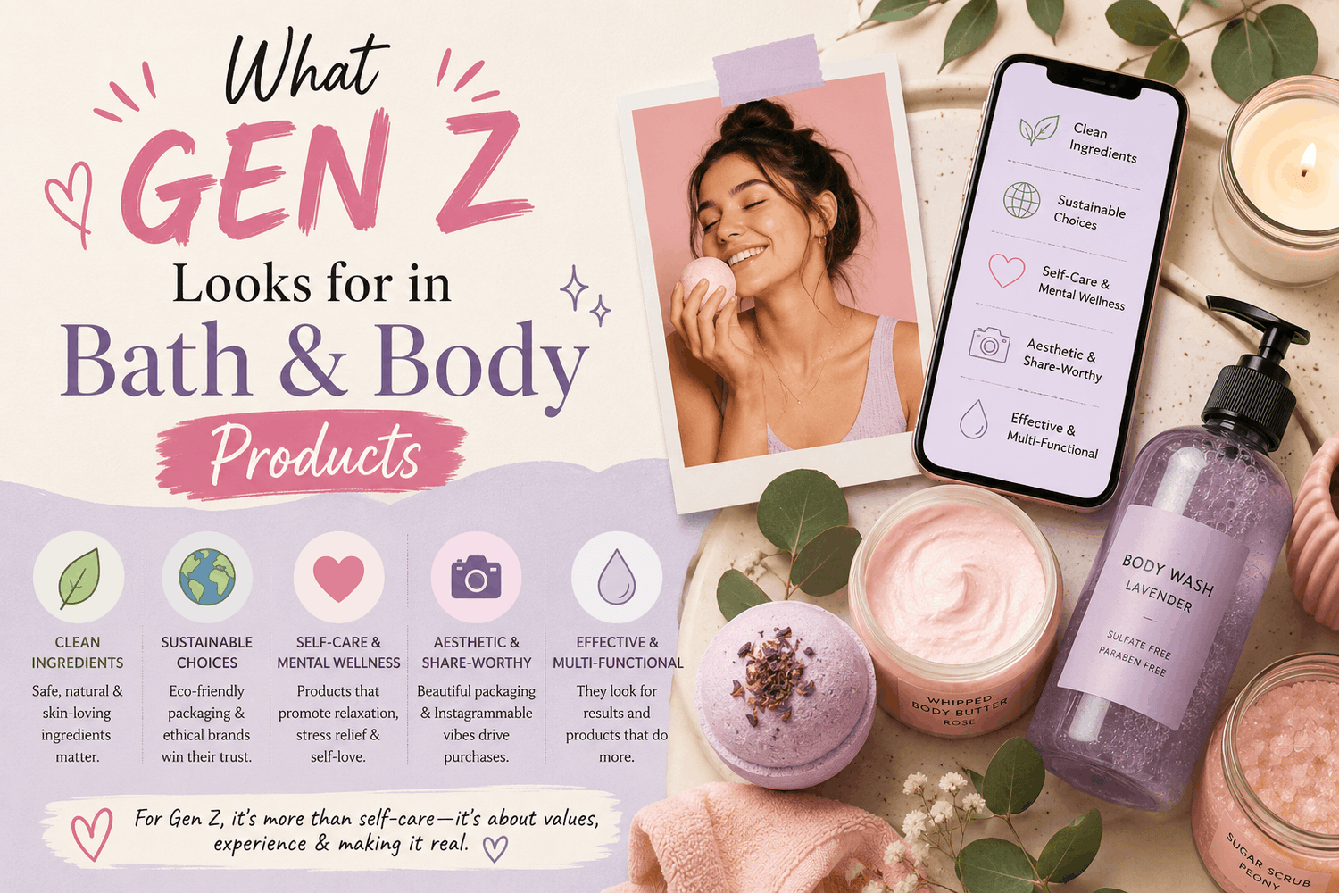 What Gen Z Looks for in Bath & Body Products