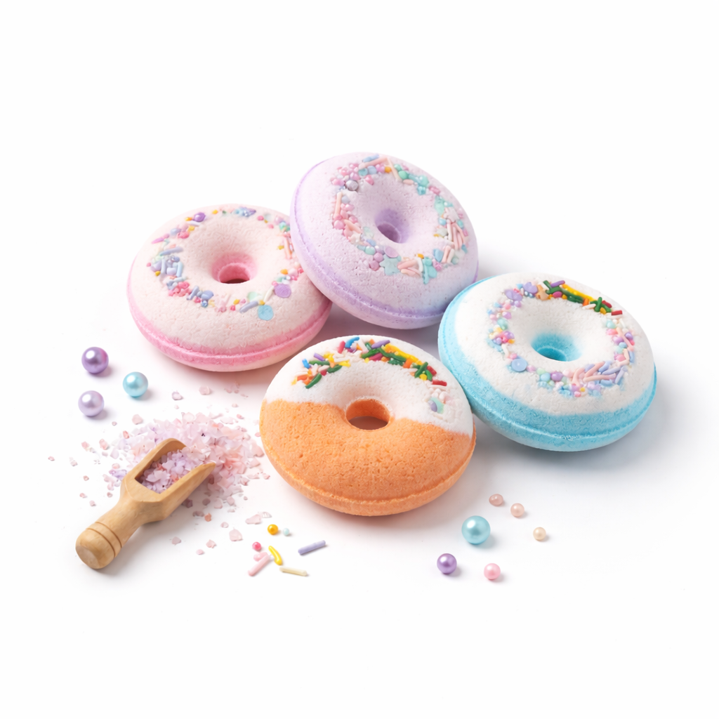 Assorted Multi Color Donut Bulk Bath Bombs  FREE SHIPPING