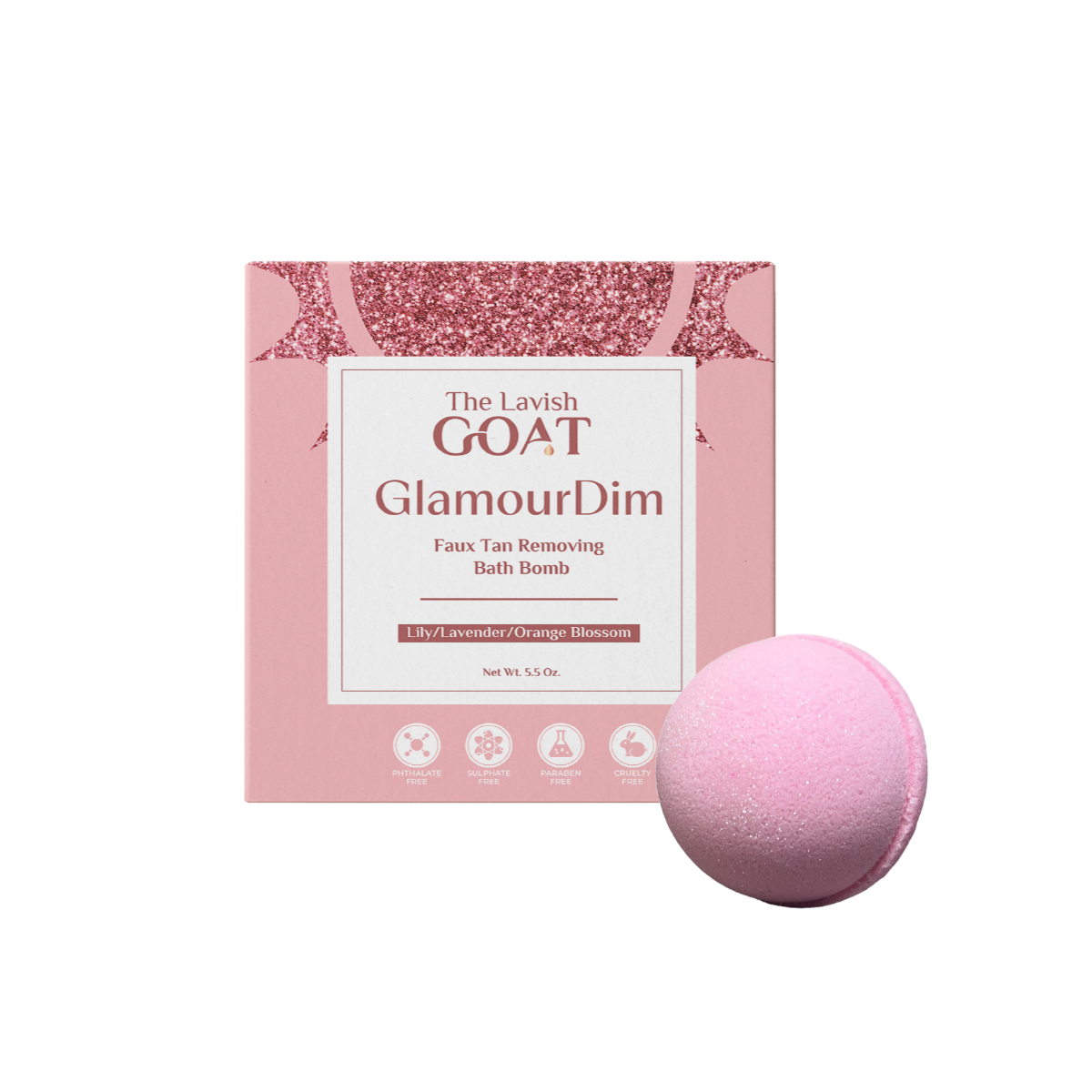 GlamourDim Self Tan Erasing Bath Bomb