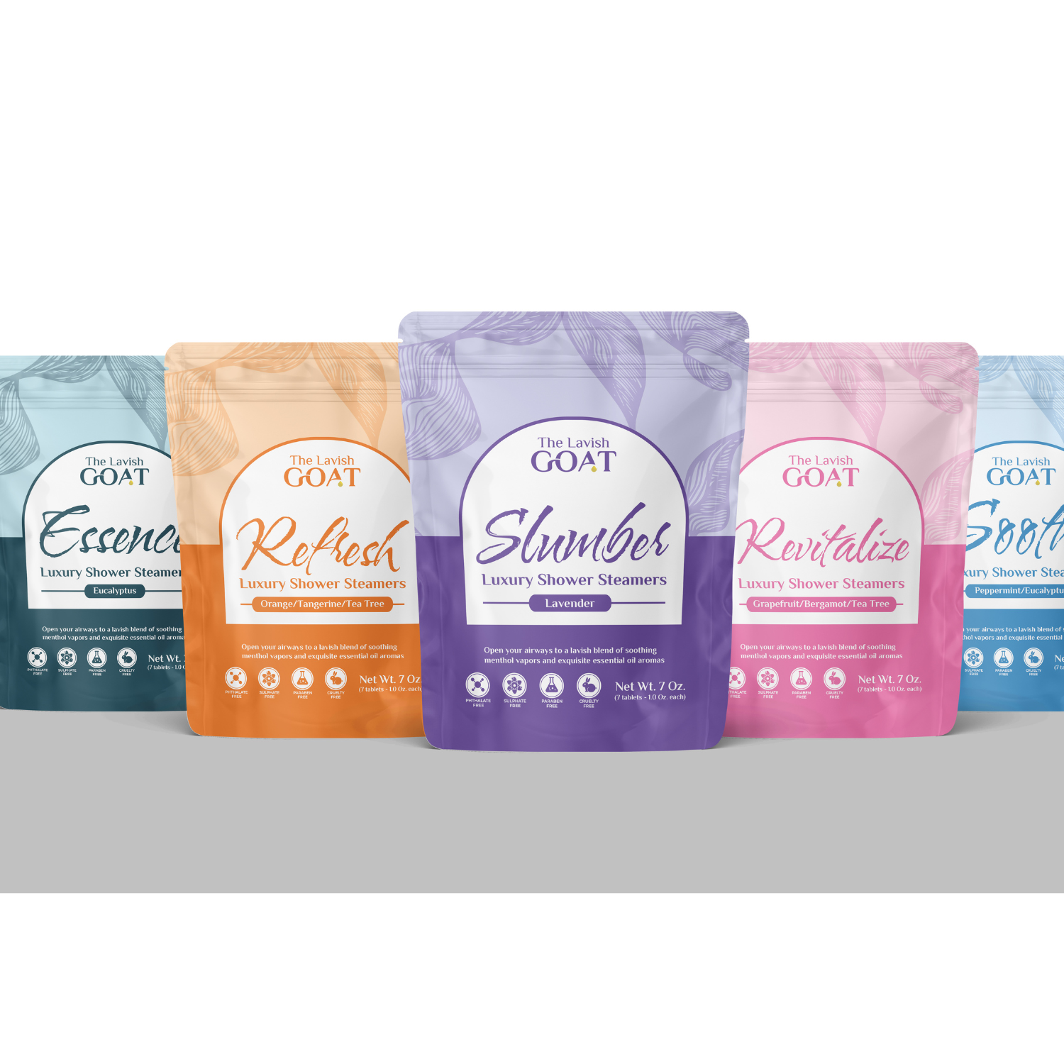 5 Pack Bundle Shower Steamers. Buy more and Save 50%!