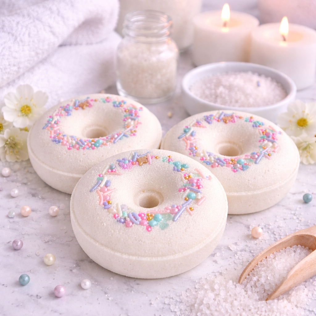 Pearberry Donut Bulk Bath Bombs FREE SHIPPING